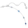 Constella-Halskette mit gemischten Schliffen, blau, rhodiniert Constella-Halskette mit gemischten Schliffen, blau, rhodiniert