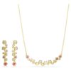 Constella-Set mit gemischten Schliffen, mehrfarbig, vergoldet Constella-Set mit gemischten Schliffen, mehrfarbig, vergoldet
