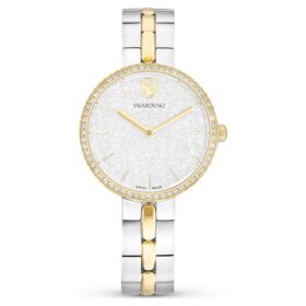 Cosmopolitan-Uhr, Swiss Made, Metallarmband, silberfarben, gemischte Metalloptik