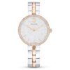Cosmopolitan-Uhr, Swiss Made, Metallarmband, silberfarben, gemischte Metalloptik
