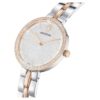 Cosmopolitan-Uhr, Swiss Made, Metallarmband, silberfarben, gemischte Metalloptik