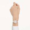 Crystalline Aura Uhr, Swiss Made, Lederarmband, weiß, roségoldfarbenes Finish Crystalline Aura Uhr, Swiss Made, Lederarmband, weiß, roségoldfarbenes Finish