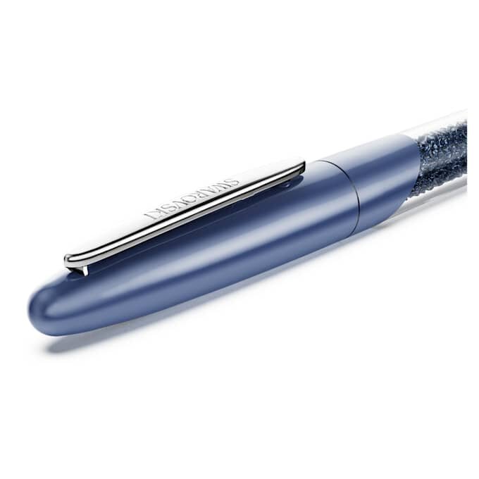 Crystalline-Rollerball-Stift Blau, verchromt Crystalline-Rollerball-Stift Blau, verchromt