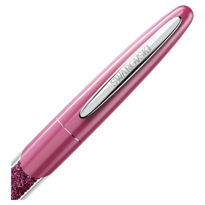 Crystalline-Rollerball-Stift in Rosa, verchromt Crystalline-Rollerball-Stift in Rosa, verchromt