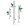 Dellium-Brosche „Bamboo“, grün, rhodiniert Dellium-Brosche „Bamboo“, grün, rhodiniert
