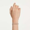 Dextera-Armband mit rundem Schliff, weiß, Metallmix-Finish