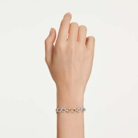 Dextera-Armband mit rundem Schliff, weiß, Metallmix-Finish