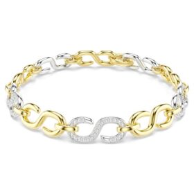 Dextera-Armband mit rundem Schliff, weiß, Metallmix-Finish