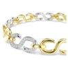 Dextera-Armband mit rundem Schliff, weiß, Metallmix-Finish