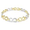 Dextera-Armband mit rundem Schliff, weiß, Metallmix-Finish