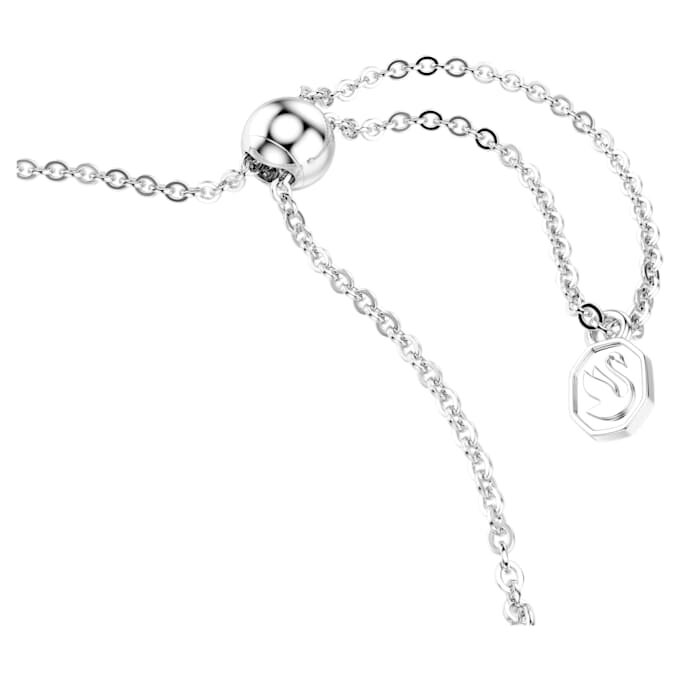 Dextera-Armband mit Rundschliff, weiß, Edelstahl Dextera-Armband mit Rundschliff, weiß, Edelstahl