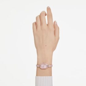Dextera Armreif-Uhr Swiss Made, Metallarmband, Rosa, roségoldfarben plattiert