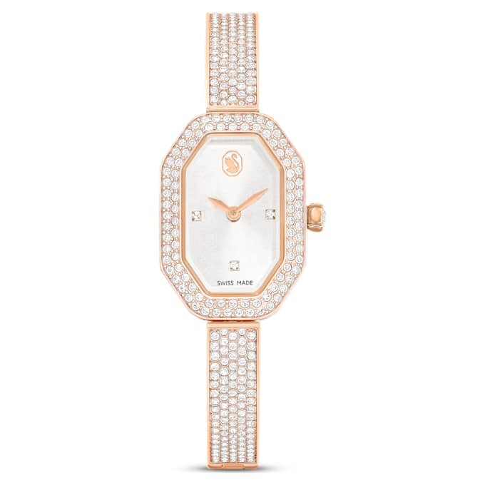 Dextera Armreifuhr Swiss Made, Metallarmband, Roségold-Farbton, roségoldfarbene Oberfläche Dextera Armreifuhr Swiss Made, Metallarmband, Roségold-Farbton, roségoldfarbene Oberfläche
