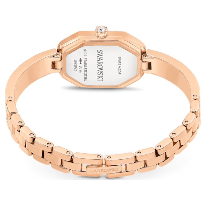 Dextera Armreifuhr Swiss Made, Metallarmband, Roségold-Farbton, roségoldfarbene Oberfläche Dextera Armreifuhr Swiss Made, Metallarmband, Roségold-Farbton, roségoldfarbene Oberfläche