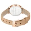 Dextera Octagon Uhr Swiss Made, Lederarmband, braun, roségoldfarben