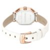 Dextera Octagon Uhr Swiss Made, Lederarmband, Weiß, roségoldfarbenes Finish Dextera Octagon Uhr Swiss Made, Lederarmband, Weiß, roségoldfarbenes Finish