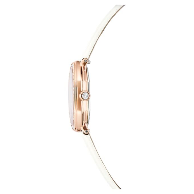 Dextera Octagon Uhr Swiss Made, Lederarmband, Weiß, roségoldfarbenes Finish Dextera Octagon Uhr Swiss Made, Lederarmband, Weiß, roségoldfarbenes Finish