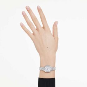 Dextera Octagon Uhr Swiss Made, Metallarmband, silberfarben, Edelstahl