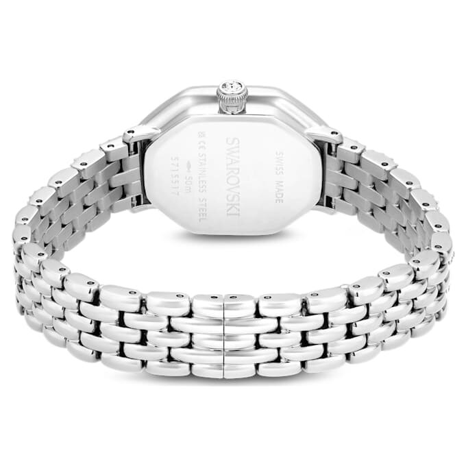Dextera Octagon Uhr Swiss Made, Metallarmband, silberfarben, Edelstahl Dextera Octagon Uhr Swiss Made, Metallarmband, silberfarben, Edelstahl