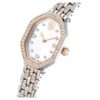 Dextera Octagon Uhr Swiss Made, Metallarmband, silberfarben, roségoldfarbenes Finish Dextera Octagon Uhr Swiss Made, Metallarmband, silberfarben, roségoldfarbenes Finish