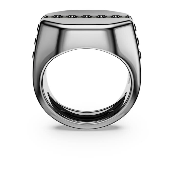 Dextera-Ring, achteckige Form, Rundschliff, schwarz, rutheniumbeschichtet Dextera-Ring, achteckige Form, Rundschliff, schwarz, rutheniumbeschichtet