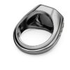 Dextera-Ring, achteckige Form, Rundschliff, schwarz, rutheniumbeschichtet Dextera-Ring, achteckige Form, Rundschliff, schwarz, rutheniumbeschichtet