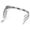 Die Vienna Collection Choker Feather, Weiß, rutheniumbeschichtet