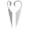 Die Vienna Collection Ohrklemmen „Swan“, Weiß, rutheniumbeschichtet