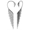 Die Vienna Collection Ohrklemmen „Swan“, Weiß, rutheniumbeschichtet
