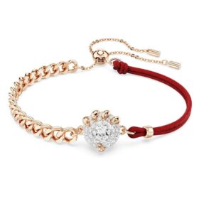 Drachen- und Phönix-Armbänder „Drachenklaue“, rot, gemischte Metalloberfläche