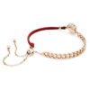 Drachen- und Phönix-Armbänder „Drachenklaue“, rot, gemischte Metalloberfläche