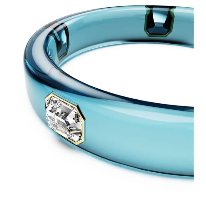 Dulcis Armreif mit Achtkant-Schliff, blau, goldfarben plattiert Dulcis Armreif mit Achtkant-Schliff, blau, goldfarben plattiert