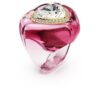 Dulcis Cocktailring, Herzschliff, Pavé, Herz, Rosa Dulcis Cocktailring, Herzschliff, Pavé, Herz, Rosa