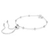 Ein Angelic Armband, Rundschliff, Weiß, rhodiniert