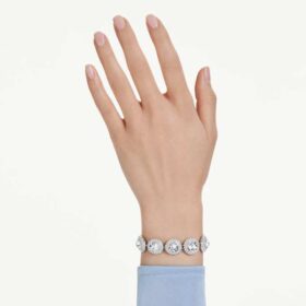 Ein Angelic Armband Weiß, rhodiniert