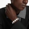 Ein Angelic Armband Weiß, rhodiniert