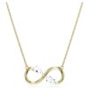 Eternity-Anhänger mit im Labor gezüchteten Diamanten, 0,35 Karat insgesamt, verschiedene Formen, 14-karätiges Gelbgold