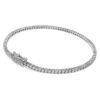 Eternity-Armband mit im Labor gezüchteten Diamanten, 1,5 Karat insgesamt, runde Form, 14 Karat Weißgold Eternity-Armband mit im Labor gezüchteten Diamanten, 1,5 Karat insgesamt, runde Form, 14 Karat Weißgold