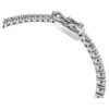 Eternity-Armband mit im Labor gezüchteten Diamanten, 3 Karat insgesamt, runde Form, 14-karätiges Weißgold Eternity-Armband mit im Labor gezüchteten Diamanten, 3 Karat insgesamt, runde Form, 14-karätiges Weißgold
