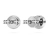 Eternity-Halo-Ohrringe mit im Labor gezüchteten Diamanten, 0,45 Karat insgesamt, runde Form, Sterlingsilber Eternity-Halo-Ohrringe mit im Labor gezüchteten Diamanten, 0,45 Karat insgesamt, runde Form, Sterlingsilber
