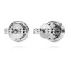 Eternity-Halo-Ohrringe mit im Labor gezüchteten Diamanten, 0,75 Karat insgesamt, runde Form, 14 Karat Weißgold Eternity-Halo-Ohrringe mit im Labor gezüchteten Diamanten, 0,75 Karat insgesamt, runde Form, 14 Karat Weißgold
