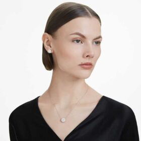 Eternity Halo-Ohrringe mit im Labor gezüchteten Diamanten, 2 Karat insgesamt, runde Form, 14 Karat Weißgold