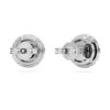 Eternity Halo-Ohrringe mit im Labor gezüchteten Diamanten, 2 Karat insgesamt, runde Form, 14 Karat Weißgold Eternity Halo-Ohrringe mit im Labor gezüchteten Diamanten, 2 Karat insgesamt, runde Form, 14 Karat Weißgold