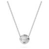 Eternity Halo Solitär-Anhänger, im Labor gezüchtete Diamanten 0,23 Karat insgesamt, runde Form, Sterlingsilber