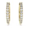 Eternity-Ohrringe mit im Labor gezüchteten Diamanten, 0,5 Karat insgesamt, runde Form, 14 Karat Gelbgold Eternity-Ohrringe mit im Labor gezüchteten Diamanten, 0,5 Karat insgesamt, runde Form, 14 Karat Gelbgold
