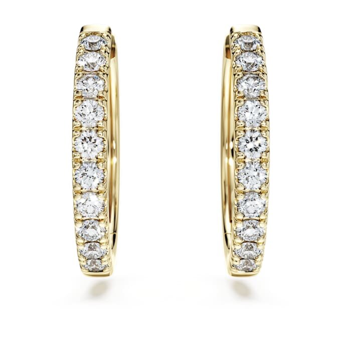 Eternity-Ohrringe mit im Labor gezüchteten Diamanten, 0,5 Karat insgesamt, runde Form, 14 Karat Gelbgold Eternity-Ohrringe mit im Labor gezüchteten Diamanten, 0,5 Karat insgesamt, runde Form, 14 Karat Gelbgold