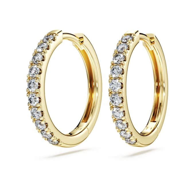Eternity-Ohrringe mit im Labor gezüchteten Diamanten, 0,5 Karat insgesamt, runde Form, 14 Karat Gelbgold Eternity-Ohrringe mit im Labor gezüchteten Diamanten, 0,5 Karat insgesamt, runde Form, 14 Karat Gelbgold