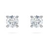 Eternity-Ohrringe mit im Labor gezüchteten Diamanten, 0,52 Karat insgesamt, runde Form, Sterlingsilber Eternity-Ohrringe mit im Labor gezüchteten Diamanten, 0,52 Karat insgesamt, runde Form, Sterlingsilber