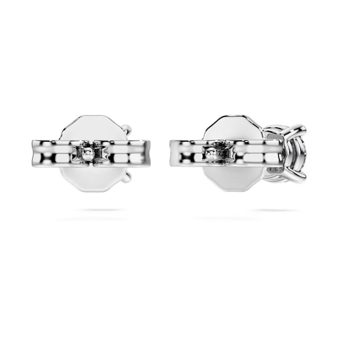 Eternity-Ohrringe mit im Labor gezüchteten Diamanten, 0,52 Karat insgesamt, runde Form, Sterlingsilber Eternity-Ohrringe mit im Labor gezüchteten Diamanten, 0,52 Karat insgesamt, runde Form, Sterlingsilber