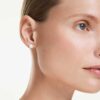 Eternity-Ohrringe mit im Labor gezüchteten Diamanten, 2,0 Karat insgesamt, runde Form, 14-karätiges Weißgold Eternity-Ohrringe mit im Labor gezüchteten Diamanten, 2,0 Karat insgesamt, runde Form, 14-karätiges Weißgold
